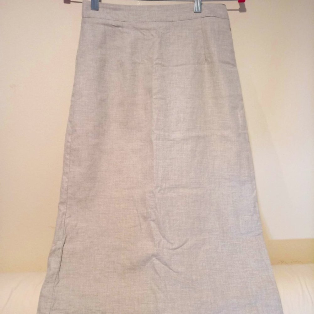 Frank and Oak Linen Midi Skirt,  Size S